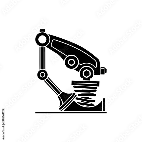 Industrial robotic arm machine technology.