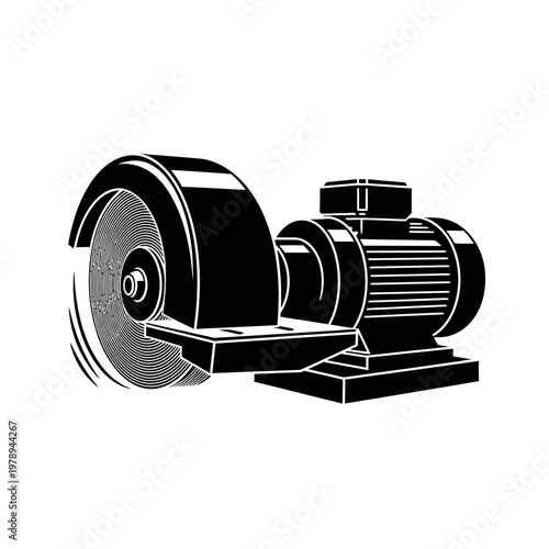 Industrial Electric Motor Machine.