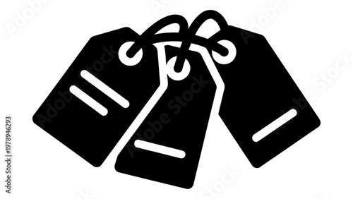 Clothing label tags icon