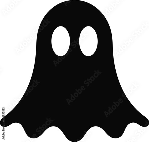 Ghost Icon Simple Silhouette Vector Illustration