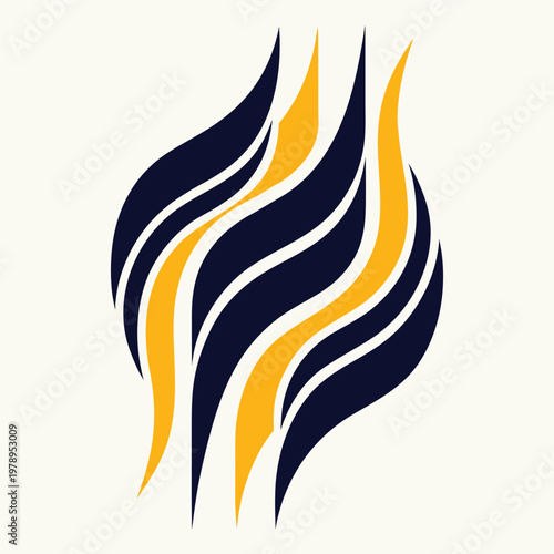 Ribbon Icon Gold Luxury Style Vector Illustration