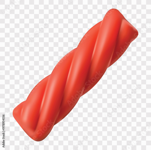 Sweet Candy and Confectionery Vector Icon Set | 3D icon set | licorice twist