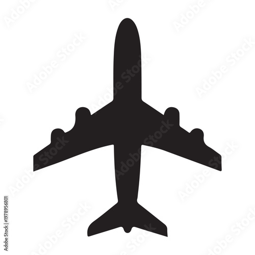 Airplane Icon. Airplane Icon Transportation Logo Template