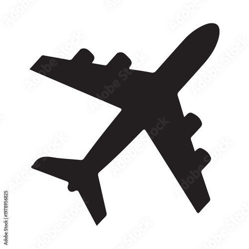 Airplane Icon. Airplane Icon Transportation Logo Template