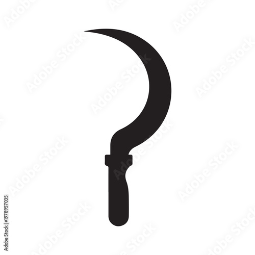 sickle icon vector design template in white background