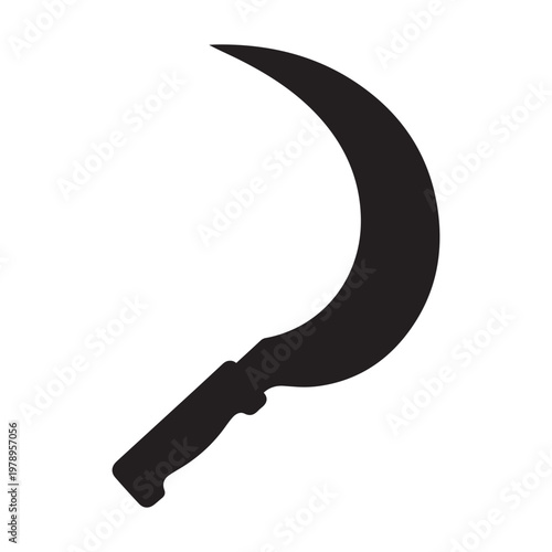 sickle icon vector design template in white background