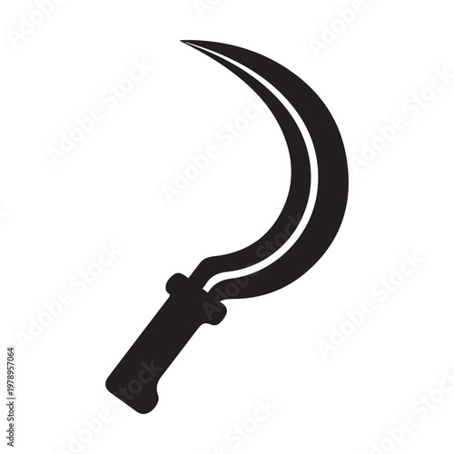 sickle icon vector design template in white background