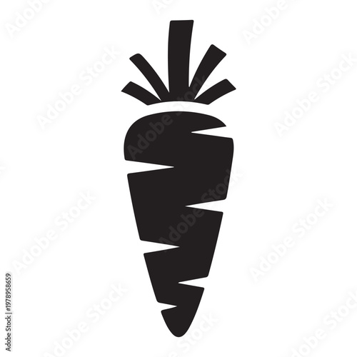 carrot vegetable icon vector design template in white background