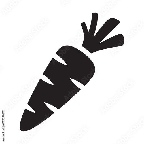 carrot vegetable icon vector design template in white background