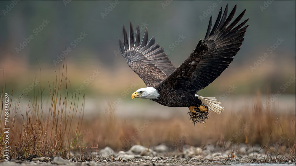 Fototapeta premium american bald eagle