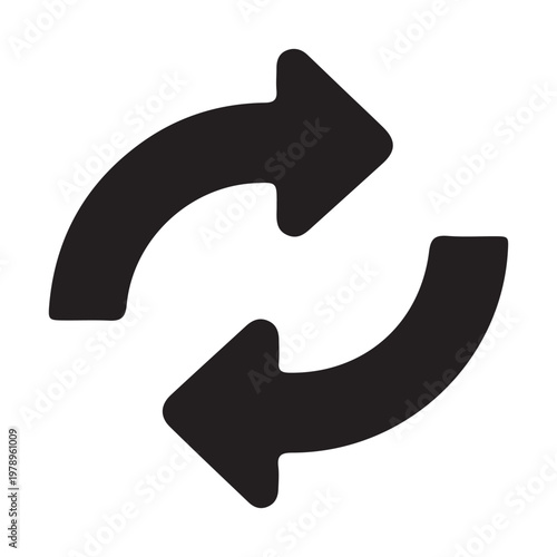 Refresh icon . Reload icon vector. Update icon. convert icon. flat style - stock vector. 