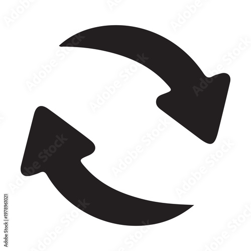 Refresh icon . Reload icon vector. Update icon. convert icon. flat style - stock vector. 