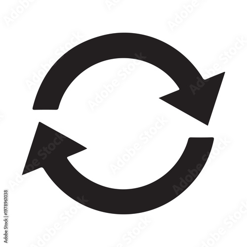 Refresh icon . Reload icon vector. Update icon. convert icon. flat style - stock vector. 