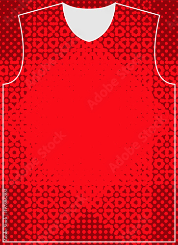 Abstract Red Background for Jersey Design and Casual Apparel