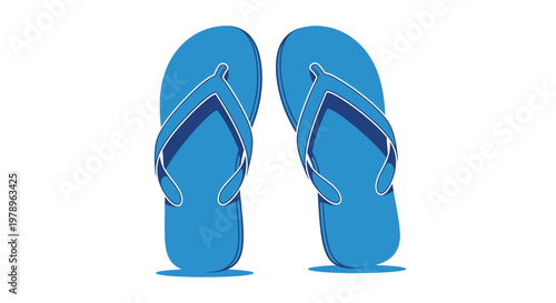 Blue Flip-Flops: Summer Essentials