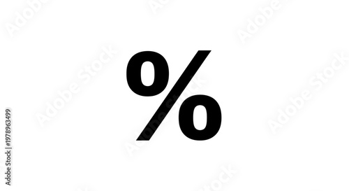 A simple, isolated percent symbol