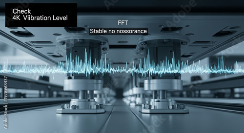 Industrial Vibration Analysis FFT Stable No Resonance.