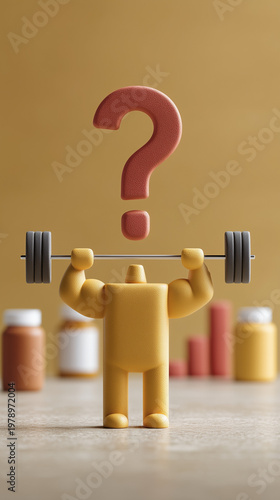 Weightlifting Concept with ...