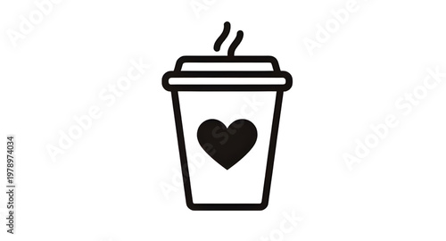 coffee cup, cup icon, coffee icon, mug icon, beverage icon, drink icon, hot coffee, espresso cup, latte cup, cappuccino cup, cafe coffee, barista coffee, steaming coffee, coffee heart, heart coffee, l