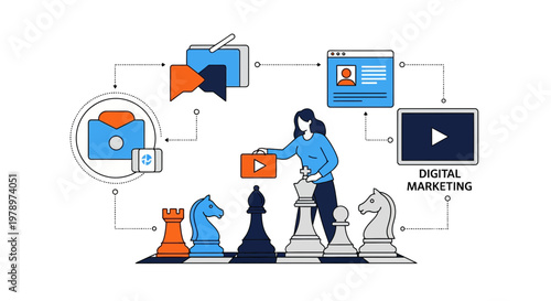 Digital Marketing Strategy Planning with Chess Game Metaphor