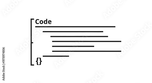 Lines of code on screen.