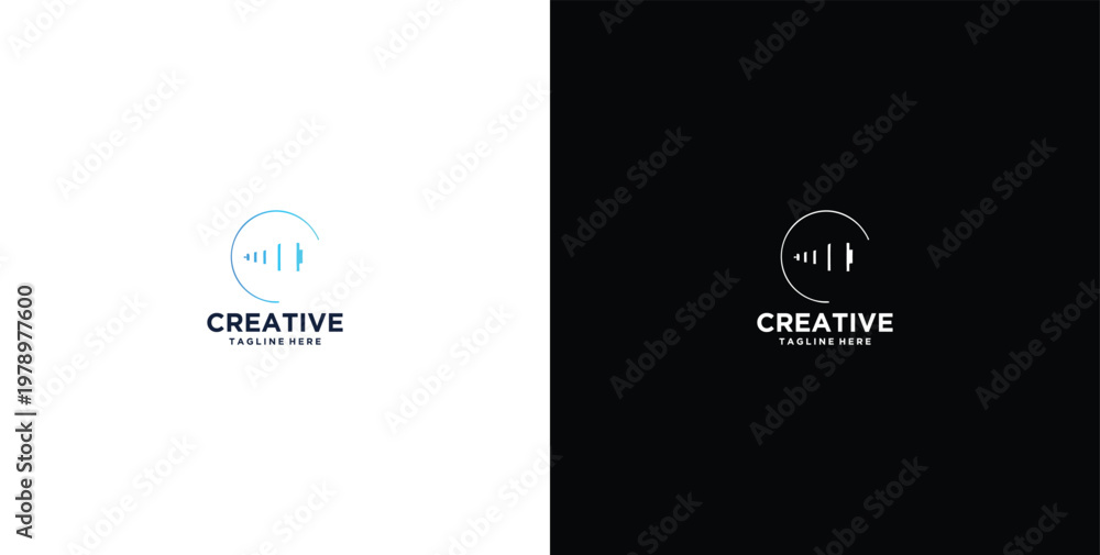 Fototapeta premium modern design logo of new technology company