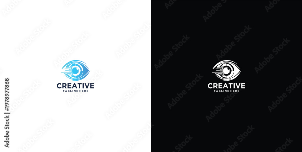 Fototapeta premium modern design logo of new technology company