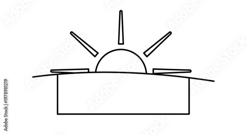 Sunrise Over Horizon, Sun Rising, New Dawn, Bright Future, Hope, Energy, Beginning