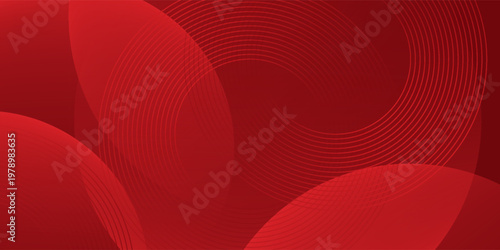 Red abstract background. Dynamic shapes composition arts modern