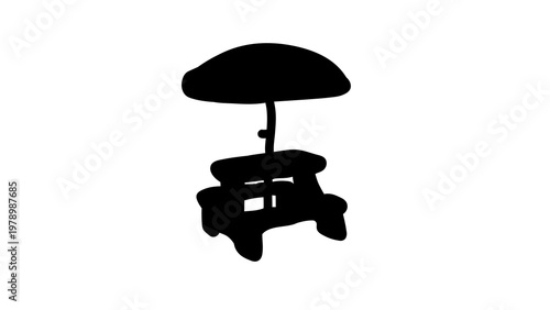 Little Tikes Beach Bench Umbrella Table