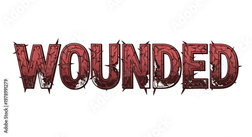 Wounded Text Effect