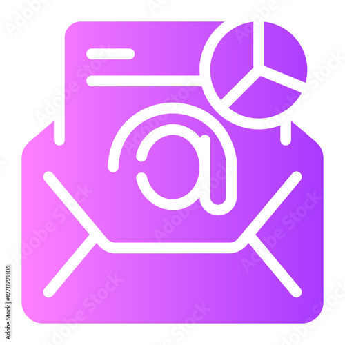 pie chart gradient icon