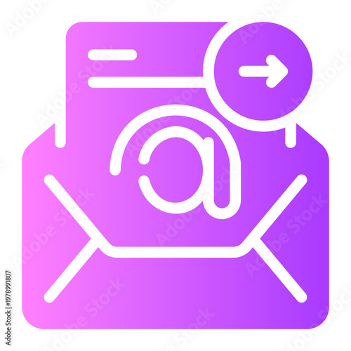 right arrow gradient icon
