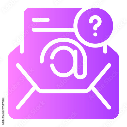 question gradient icon