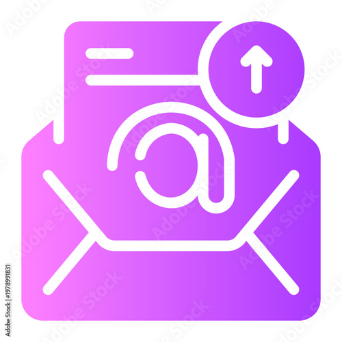 up arrow gradient icon