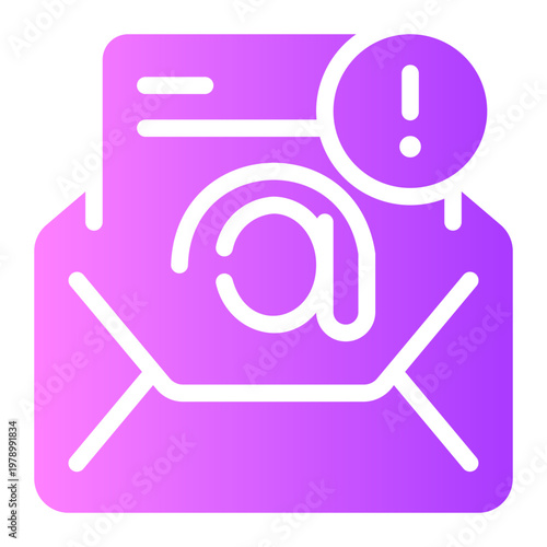 warning gradient icon