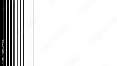 Minimal Vertical Stripe Transition Animation Black and White Background. 4K