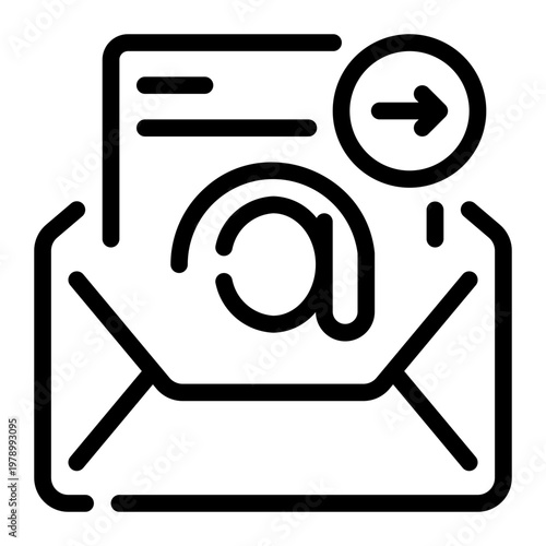 right arrow line icon