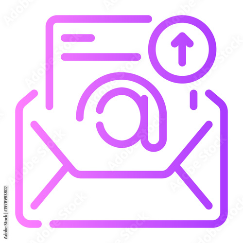 up arrow gradient icon