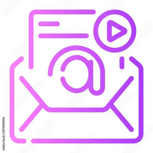 video gradient icon