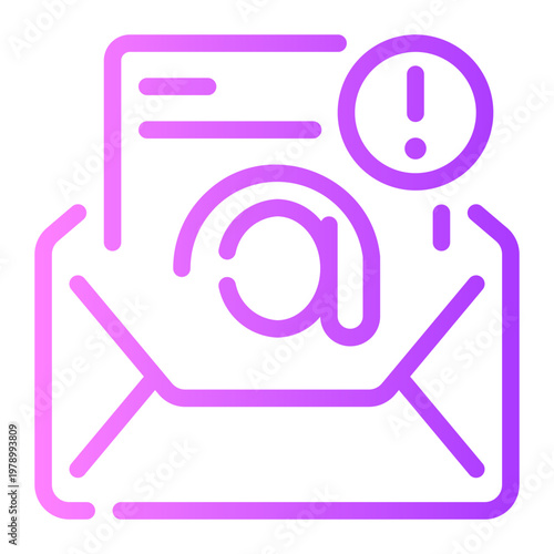 warning gradient icon