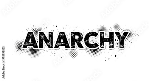 Anarchy Text Grunge Style