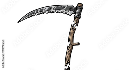 Broken Scythe Grim Reaper Tool