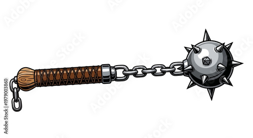 Medieval Flail Weapon