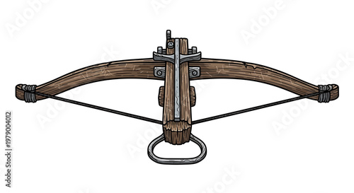 Vintage Wooden Crossbow