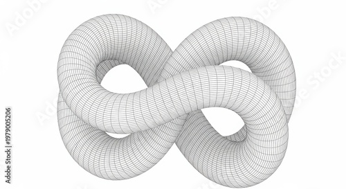 Abstract art showcasing fluid and dynamic geometric forms in grayscale