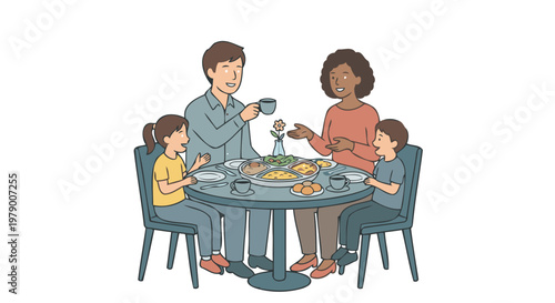 Family Lunch Scene