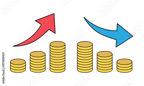 Business growth and loss charts