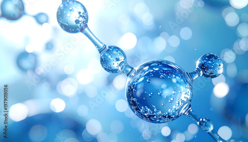 A stunning close-up reveals the molecular structure of water, showcasing its essential role in life.