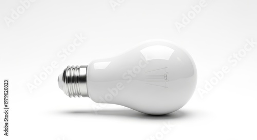 Minimalist desk lamp casting soft shadow on a white surface